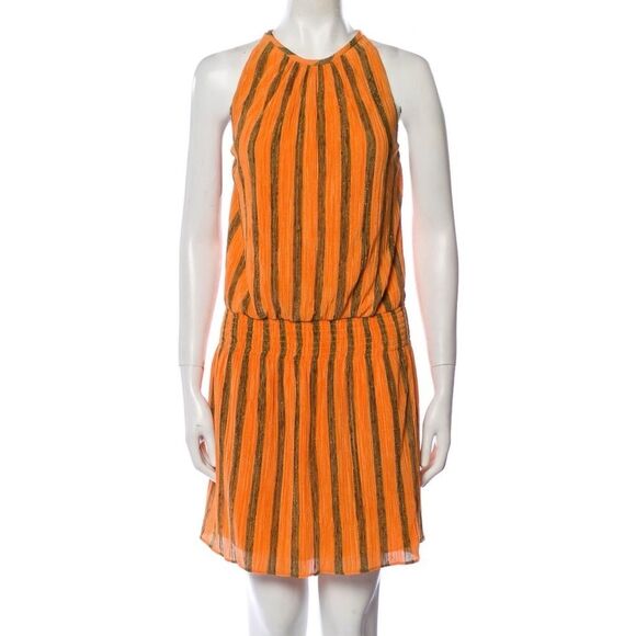 Ramy Brook Orange Smocked Dress NWT - Picture 1 of 3